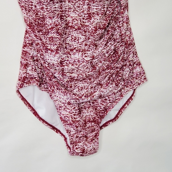 Swimsuits for All One-piece Bathing Suit Size 18 Molded Cups Ruched Vacation - Picture 4 of 13